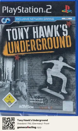 Tony Hawk's Underground PlayStation 2, Germany box front