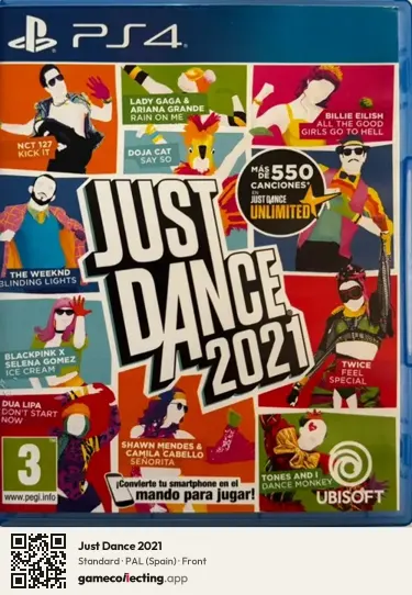 Just Dance 2021 PlayStation 4, Spain box front