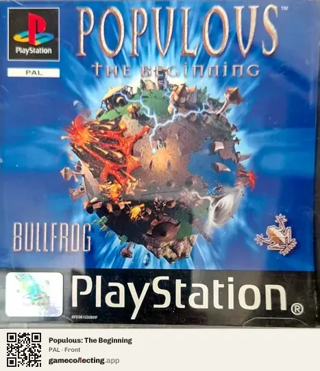Populous: The Beginning PlayStation, PAL box front