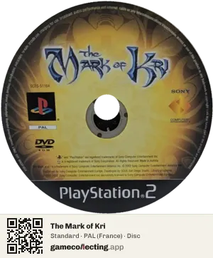 The Mark of Kri PlayStation 2, PAL disc