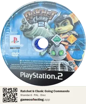 Ratchet & Clank: Going Commando PlayStation 2, PAL disc