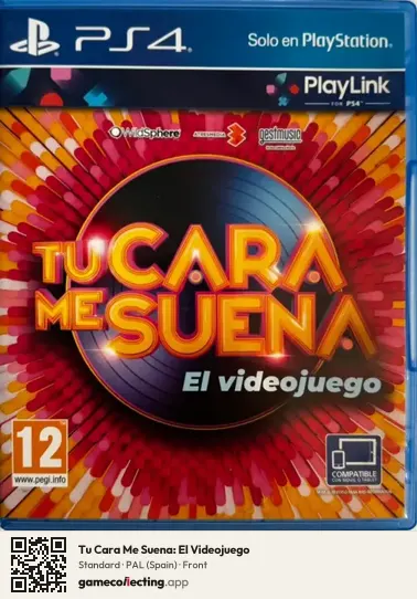 Tu Cara Me Suena: El Videojuego PlayStation 4, Spain box front