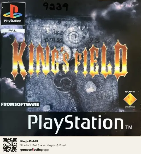 King's Field II PlayStation, United Kingdom box front
