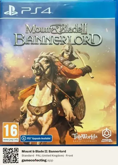 Mount & Blade II: Bannerlord PlayStation 4, United Kingdom box front