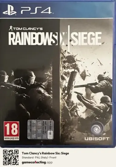 Tom Clancy's Rainbow Six: Siege PlayStation 4, Italy box front
