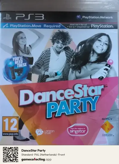 DanceStar Party PlayStation 3, Netherlands box front