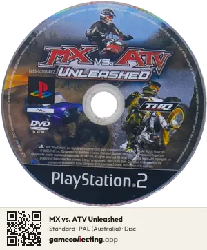 MX vs. ATV Unleashed PlayStation 2, PAL disc