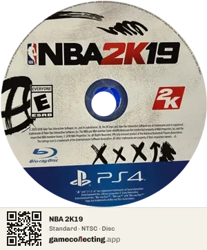 NBA 2K19 PlayStation 4, NTSC disc