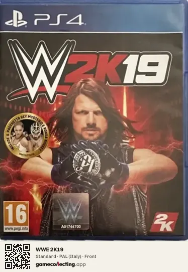 WWE 2K19 PlayStation 4, Italy box front