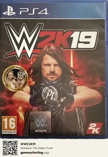 WWE 2K19 PlayStation 4, Italy box front