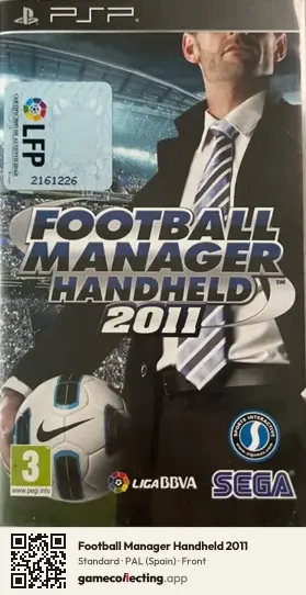 Football Manager Handheld 2011 PlayStation Portable, Spain box front
