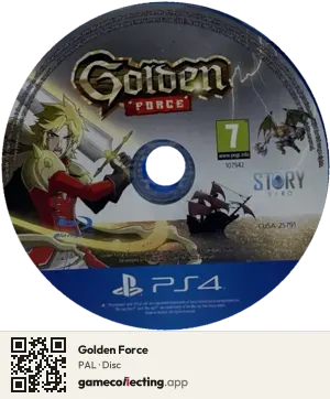 Golden Force PlayStation 4, PAL disc