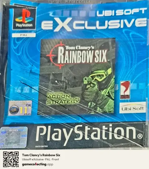 Tom Clancy's Rainbow Six PlayStation, PAL box front