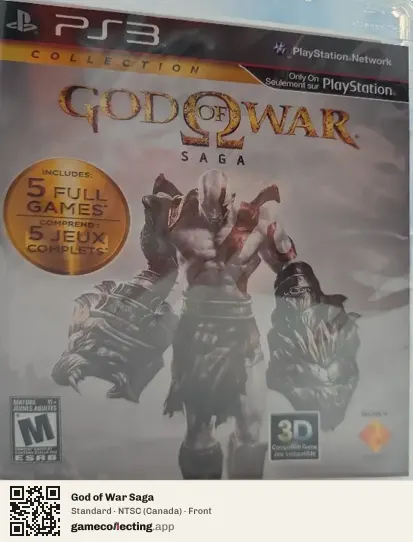 God of War Saga PlayStation 3, Canada box front