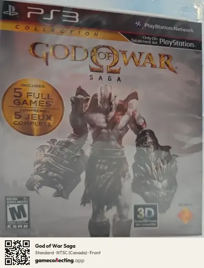 God of War Saga PlayStation 3, Canada box front