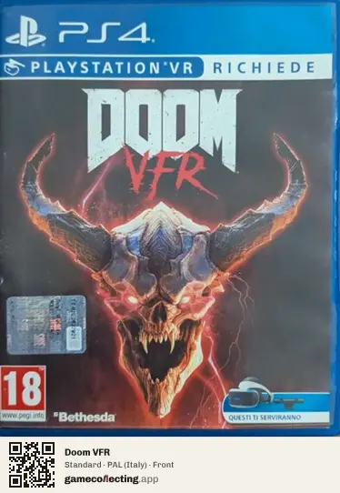 Doom VFR PlayStation 4, Italy box front