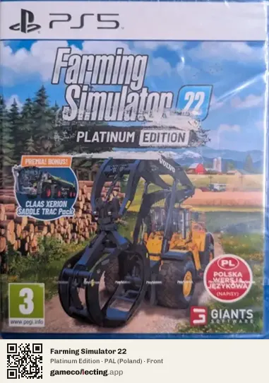 Farming Simulator 22 PlayStation 5, Poland box front