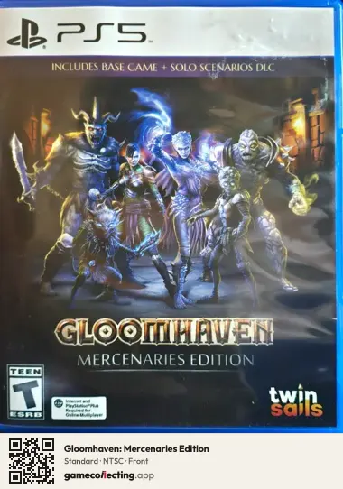 Gloomhaven: Mercenaries Edition PlayStation 5, NTSC box front