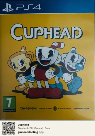Cuphead PlayStation 4, France box front
