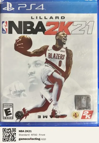 NBA 2K21 PlayStation 4, NTSC box front