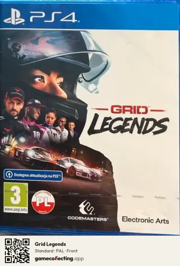 Grid Legends PlayStation 4, PAL box front