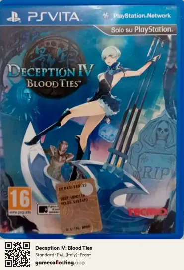 Deception IV: Blood Ties PlayStation Vita, Italy box front