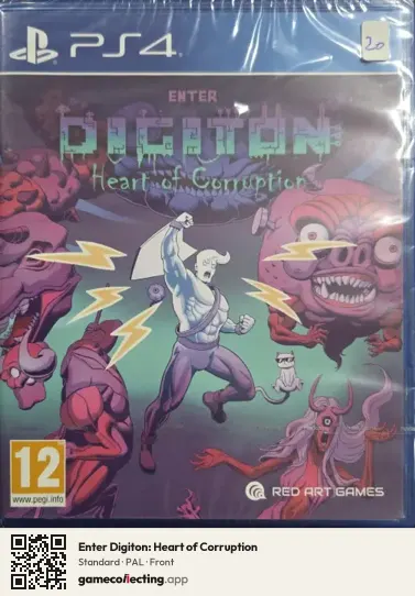 Enter Digiton: Heart of Corruption PlayStation 4, PAL box front