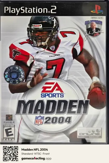 Madden NFL 2004 PlayStation 2, NTSC box front