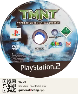 TMNT PlayStation 2, PAL disc