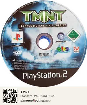 TMNT PlayStation 2, PAL disc