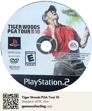 Tiger Woods PGA Tour 10 PlayStation 2, NTSC disc