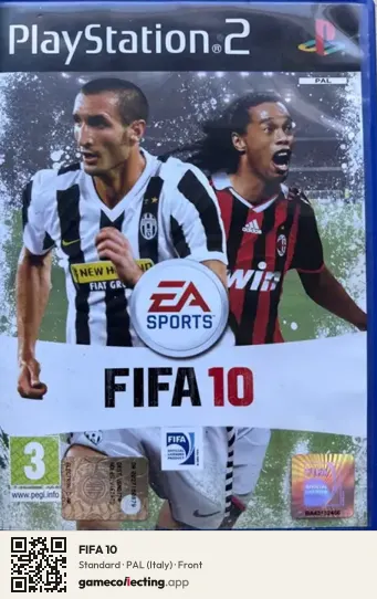 FIFA 10 PlayStation 2, Italy box front