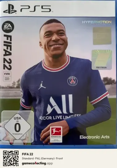 FIFA 22 PlayStation 5, Germany box front