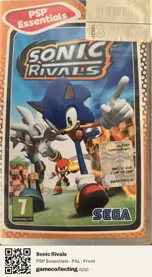 Sonic Rivals PlayStation Portable, PAL box front