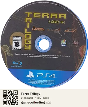 Terra Trilogy PlayStation 4, NTSC disc