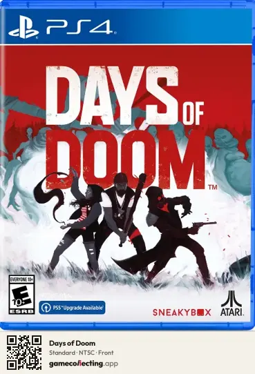 Days of Doom PlayStation 4, NTSC box front