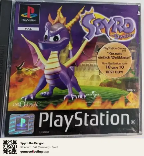 Spyro the Dragon PlayStation, Germany box front
