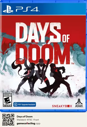 Days of Doom PlayStation 4, NTSC box front