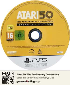 Atari 50: The Anniversary Celebration PlayStation 5, PAL disc