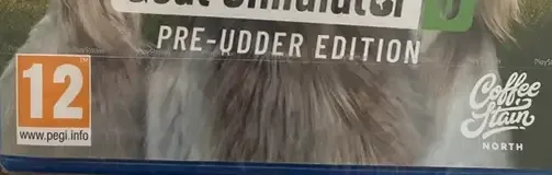 Goat Simulator 3, the PEGI square on its front