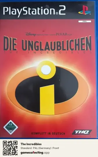 The Incredibles PlayStation 2, Germany box front