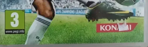 Pro Evolution Soccer 2013, the PEGI square on its front