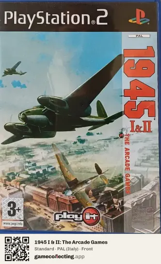 1945 I & II: The Arcade Games PlayStation 2, Italy box front