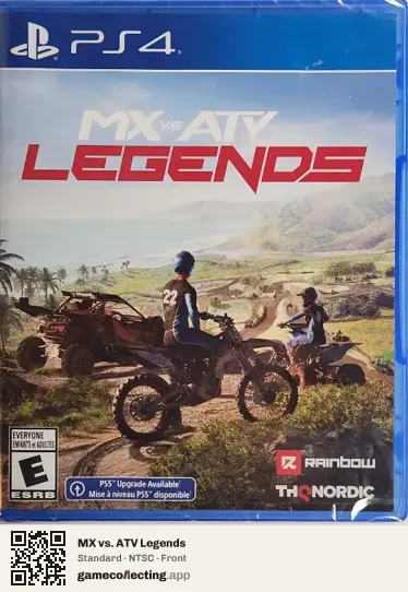 MX vs. ATV Legends PlayStation 4, NTSC box front