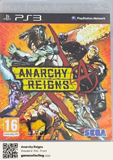 Anarchy Reigns PlayStation 3, PAL box front