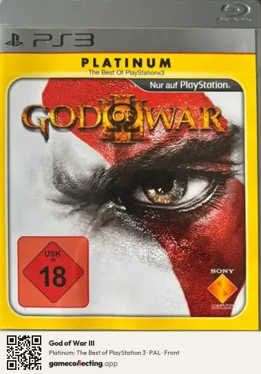 God of War III PlayStation 3, PAL box front