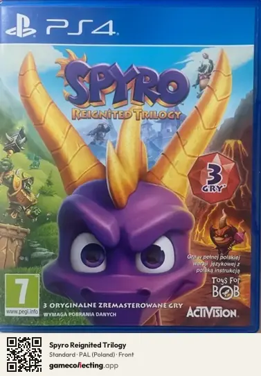 Spyro Reignited Trilogy PlayStation 4, Poland box front