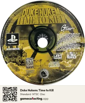 Duke Nukem: Time to Kill PlayStation, NTSC disc