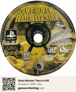 Duke Nukem: Time to Kill PlayStation, NTSC disc