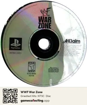 WWF War Zone PlayStation, NTSC disc